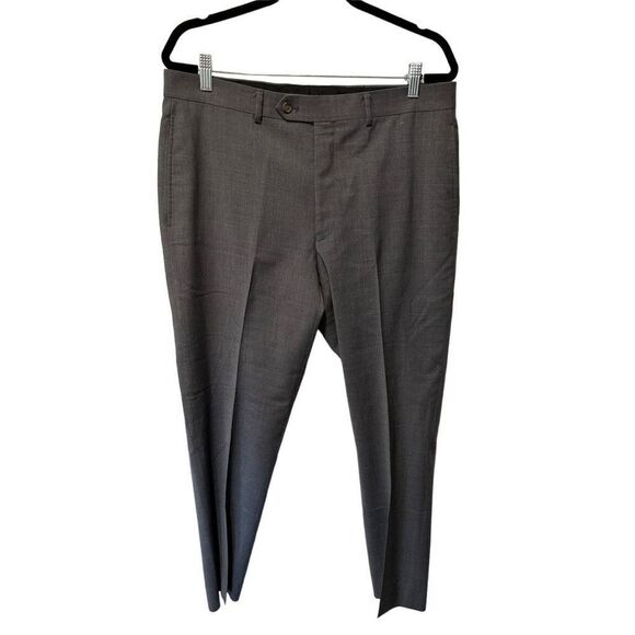 Lauren Ralph Lauren High Performance Gray Wool Pleated Dress Pants Size 34x32 - Picture 2 of 8